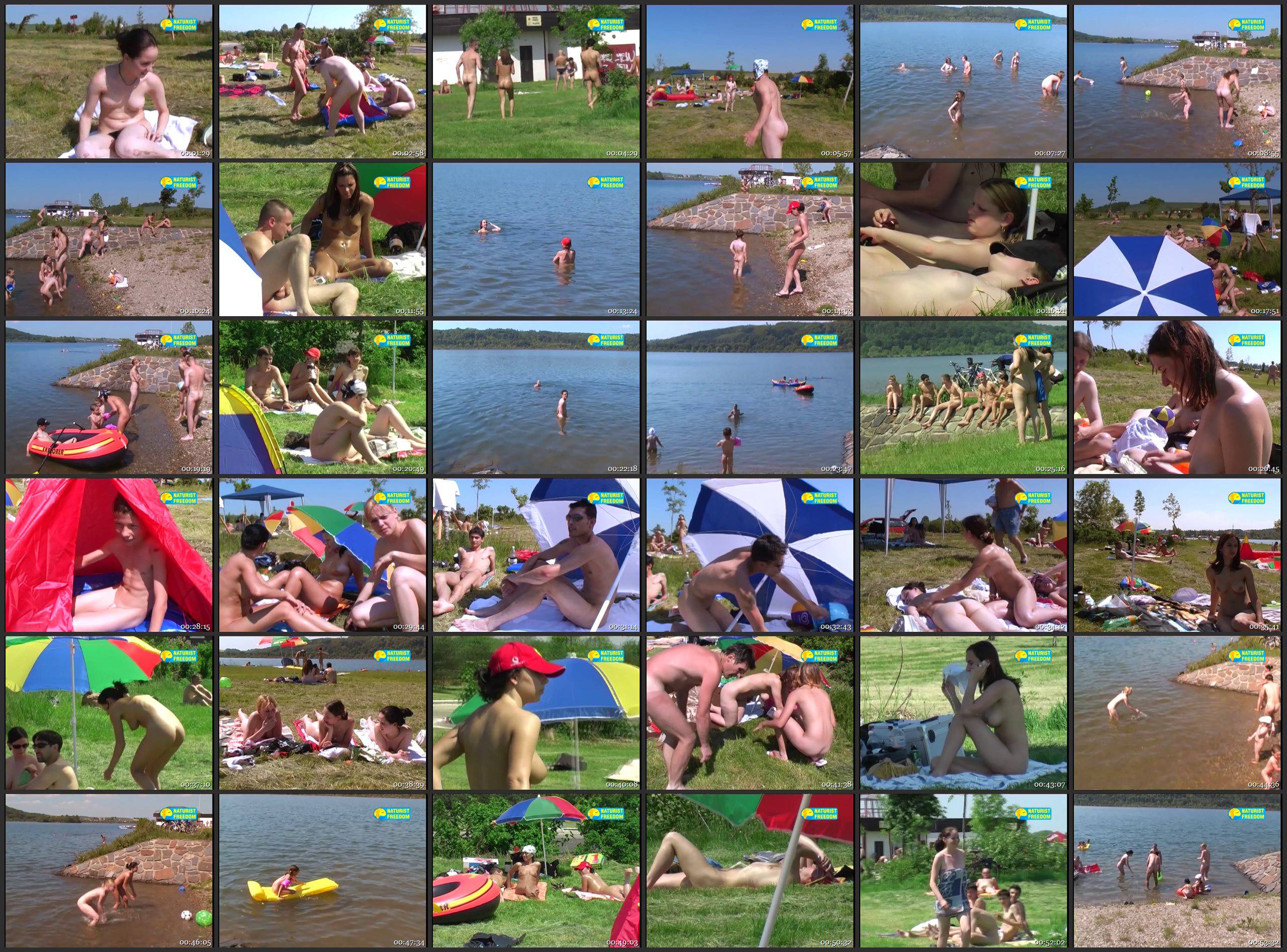 Naturist Freedom-Bathing at Gravel-Pit - Thumbnails