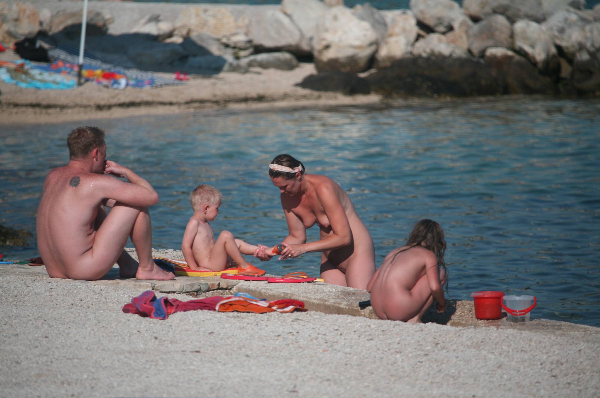 Pure Nudism Pics-Moms and Daughters Beach - 3