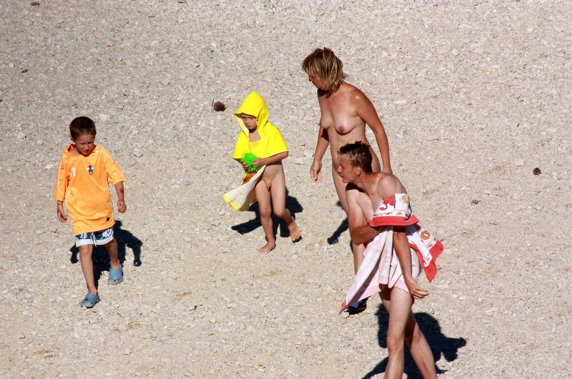 Pure Nudism Gallery-Naturist Family on Beach - 2