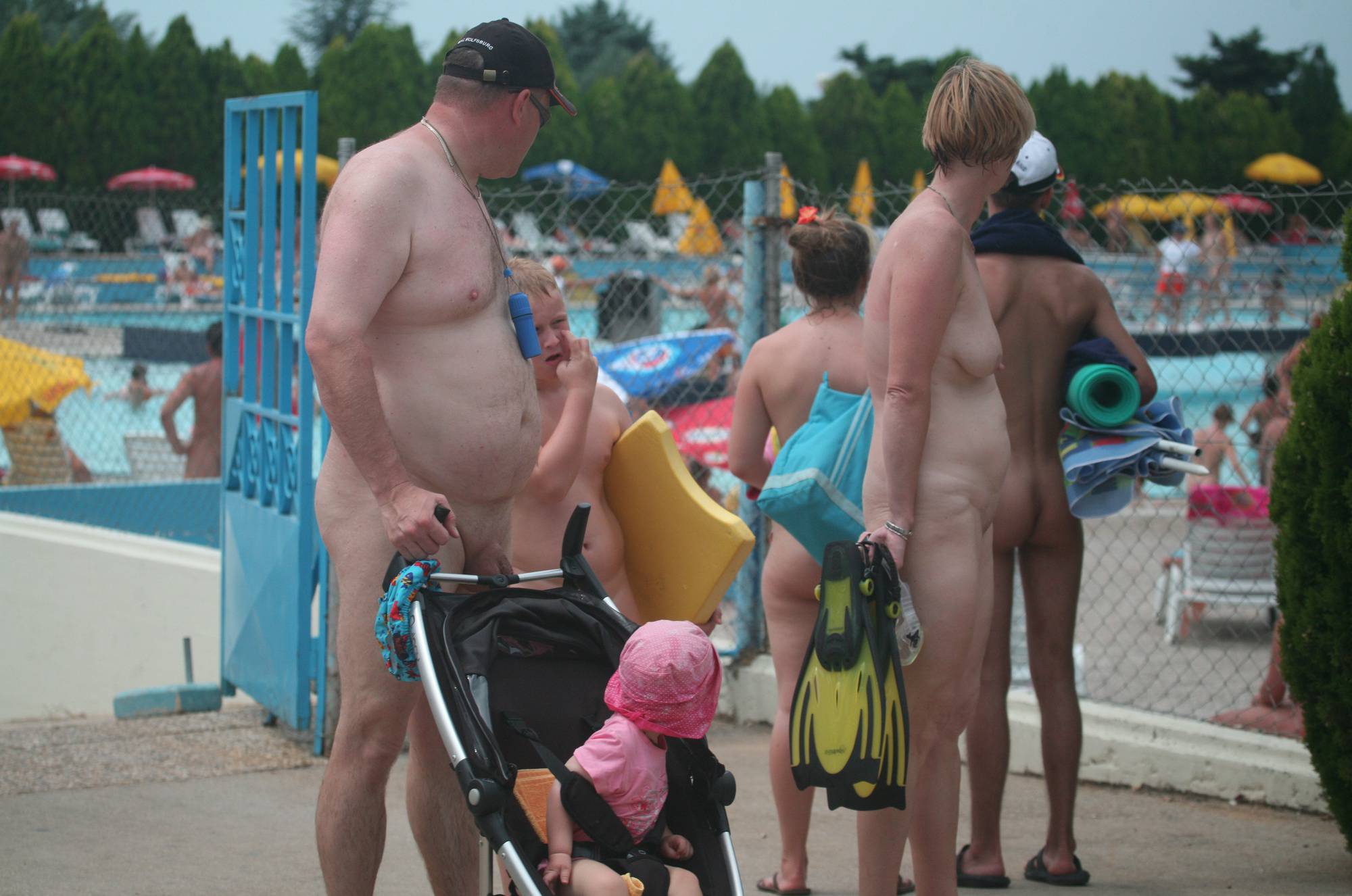Naturist Pool Exit Stand-By - 1