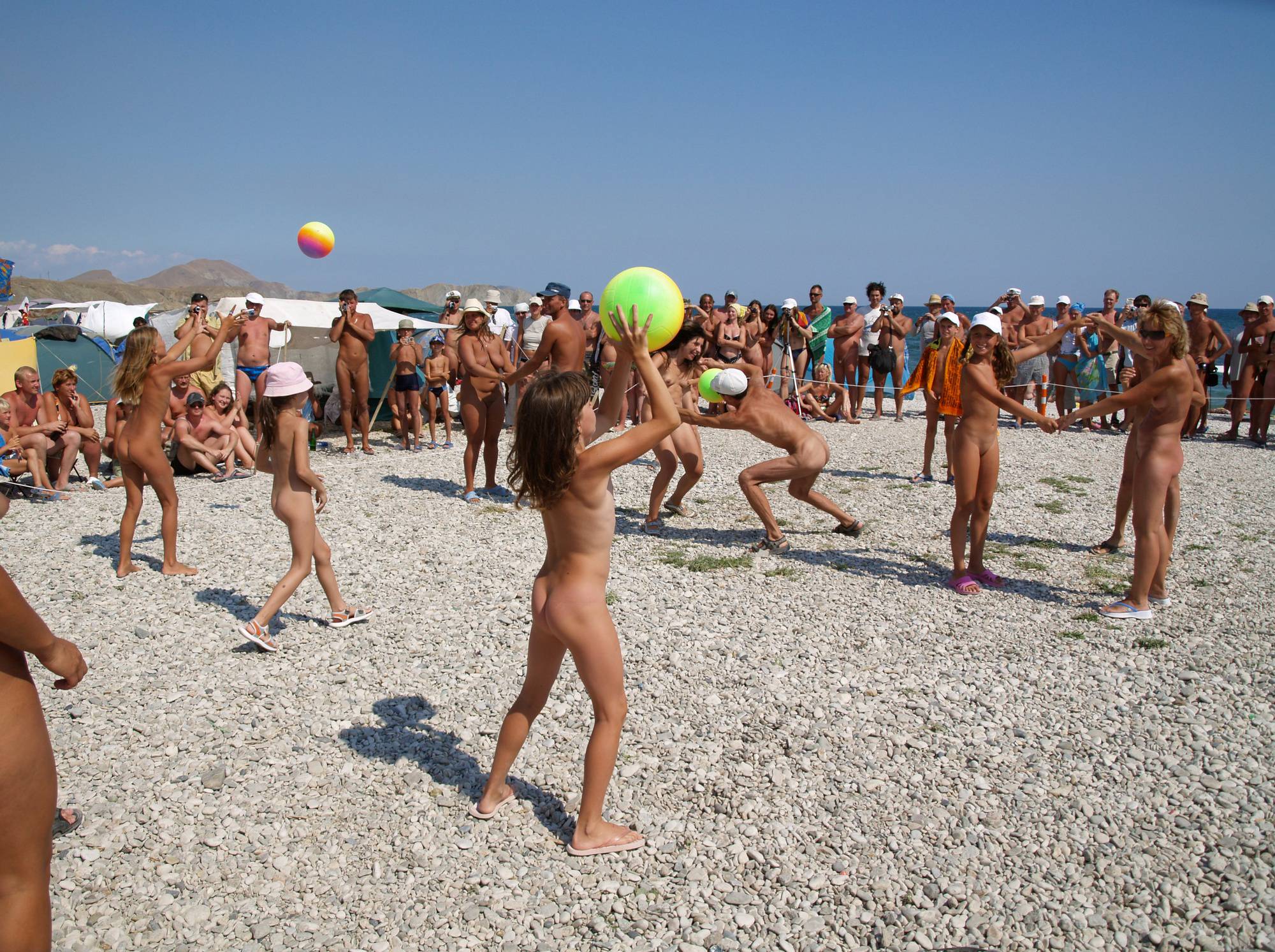 Pure Nudism Gallery-Nudist Beach Kid's Ball - 2