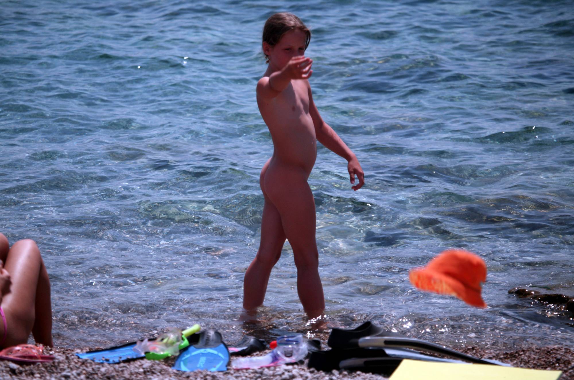 Nudist Girl Beach Walk-On - 2