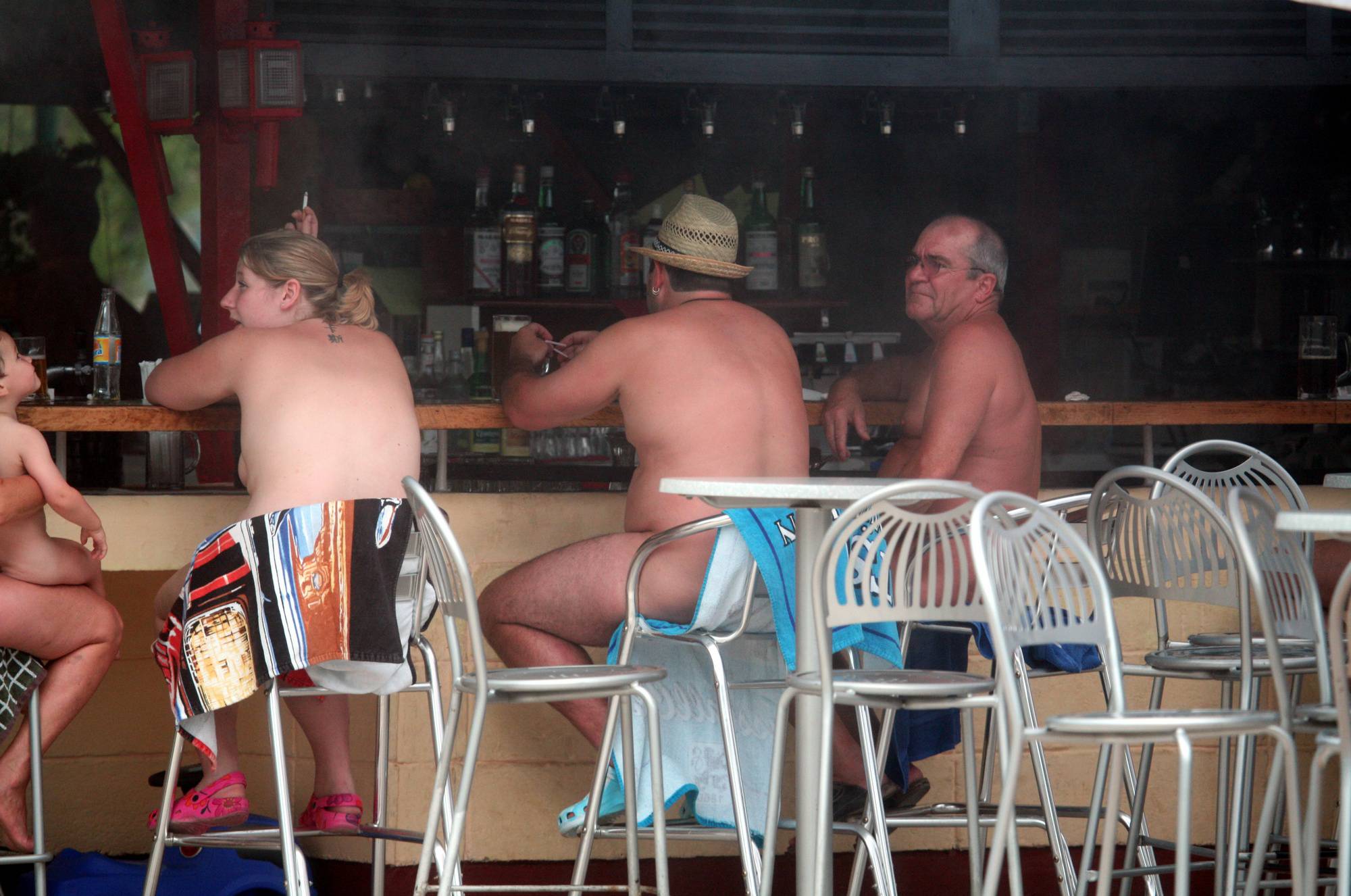 Pure Nudism Images-Nudist Outdoor Diner View - 2