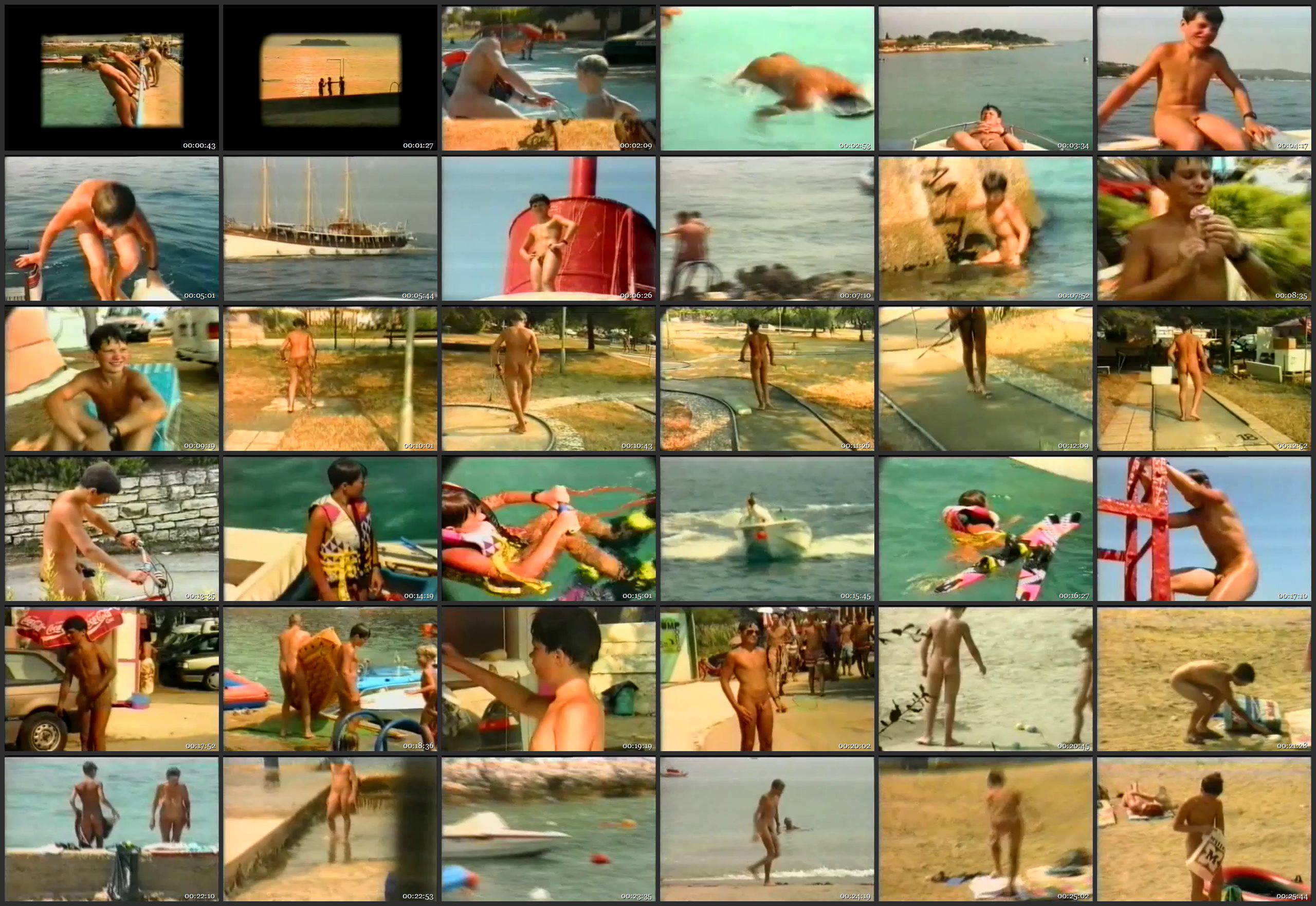 Nudist Videos-On The Land and In The Water - Nudist Boys Video - Thumbnails