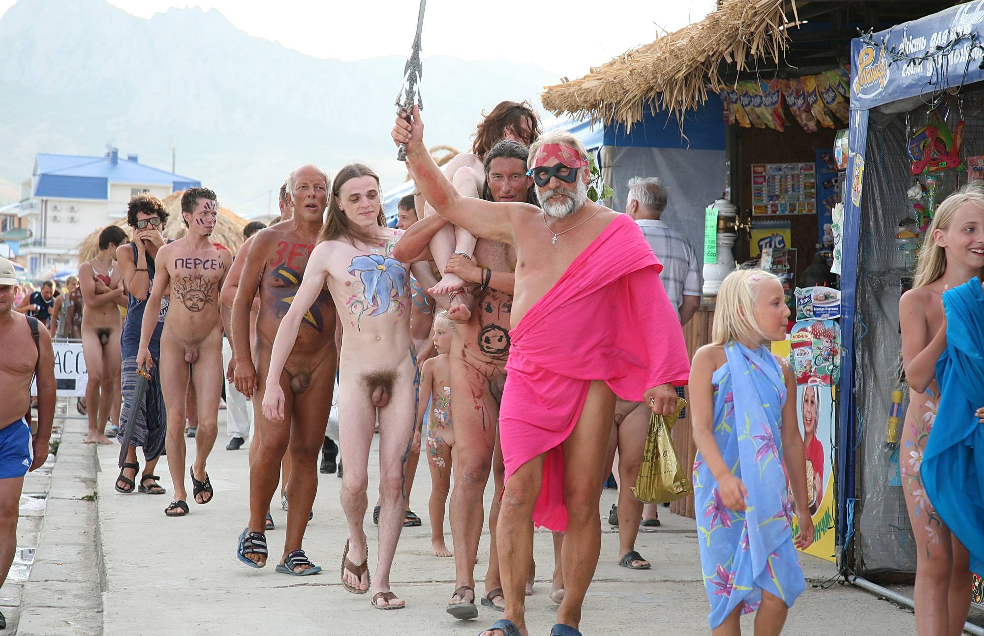 Pure Nudism Pics-Marching Down The Street - 1