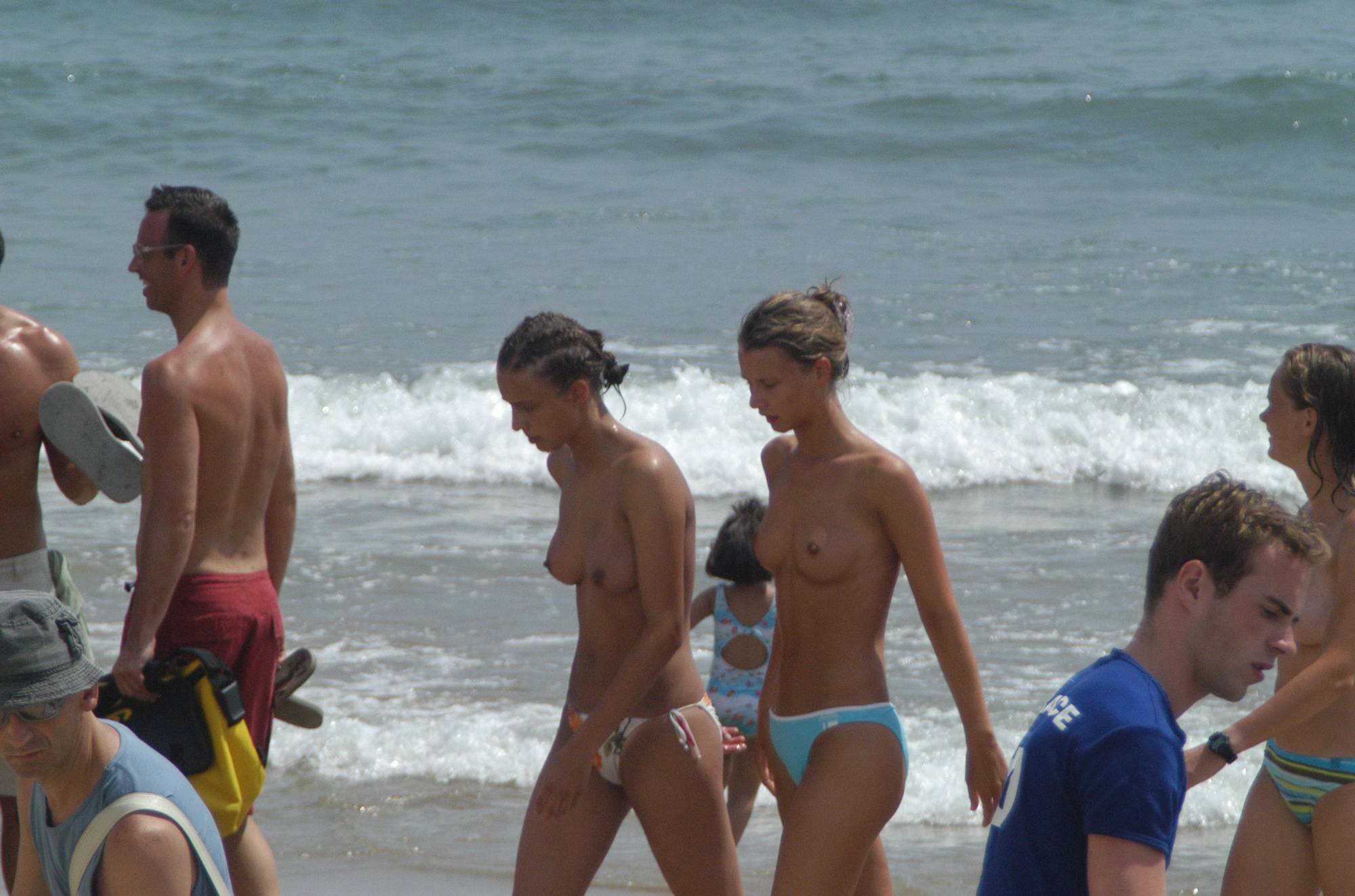Pure Nudism Gallery-Sitges Beach Girl Shower - 2
