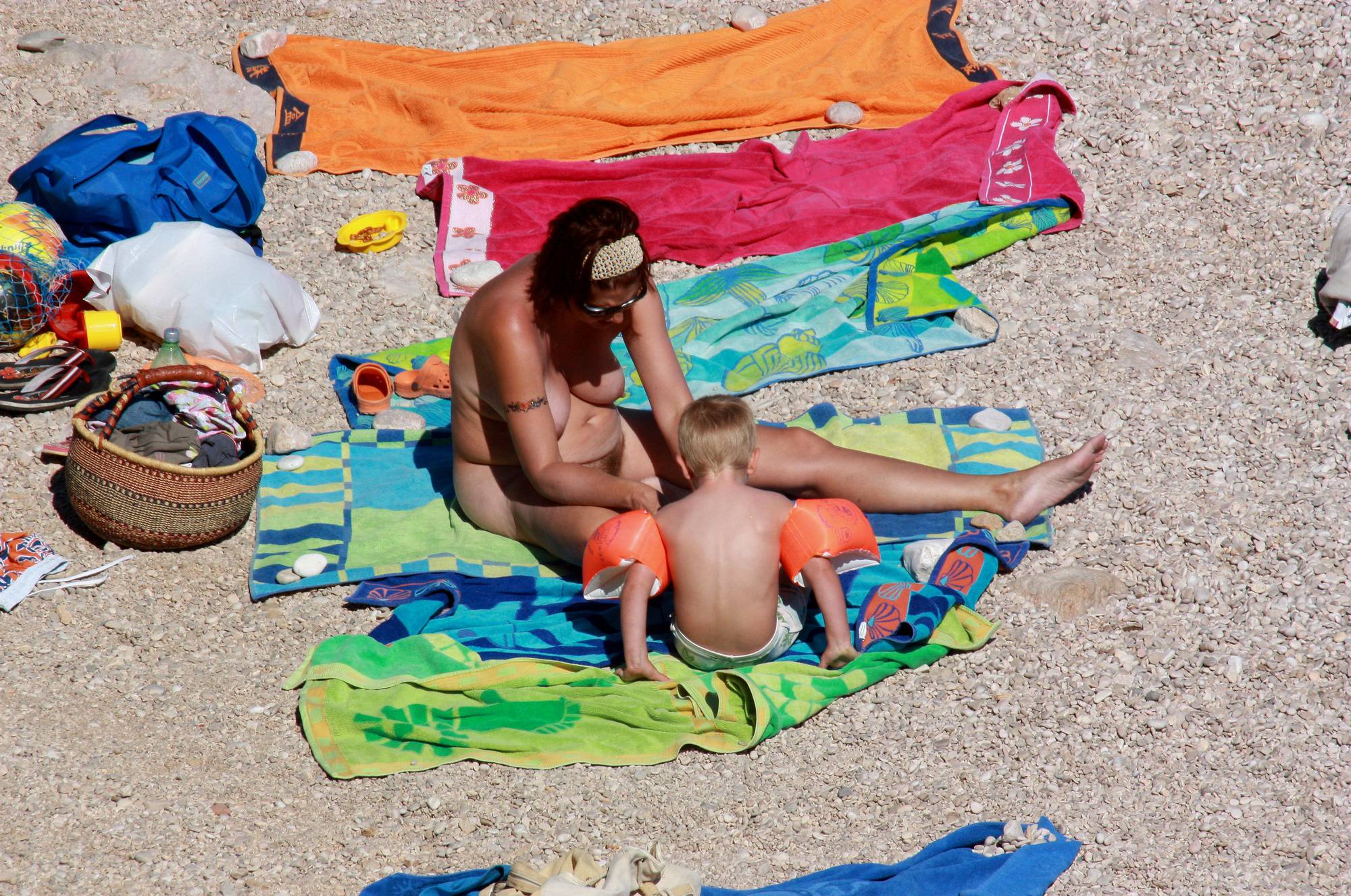 Nudist Family Beach Look - 1